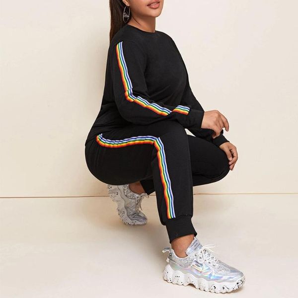 women's two piece pants plus size tracksuit 2 pieces sweatshirt and trouser suits sportswear black woman fall clothes outfit, White
women's two piece pants plus size tracksuit 2 pieces sweatshirt and trouser suits sportswear black woman fall clothes outfit, White