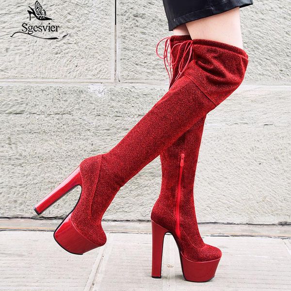 boots sgesvier 2021 thigh high women autumn winter super heels platform party prom shoes woman, Black
boots sgesvier 2021 thigh high women autumn winter super heels platform party prom shoes woman, Black