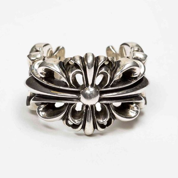 crowe ring s925 sterling silver double cross floral open street hip hop punk tide brand
crowe ring s925 sterling silver double cross floral open street hip hop punk tide brand