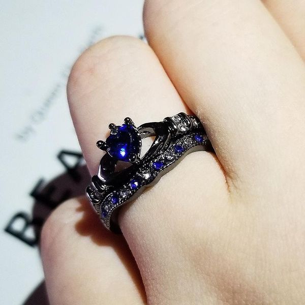 cluster rings 2021 luxury double-decker heart-shaped crown ring wedding set for women lady anniversary gift jewelry r5856, Golden;silver
cluster rings 2021 luxury double-decker heart-shaped crown ring wedding set for women lady anniversary gift jewelry r5856, Golden;silver