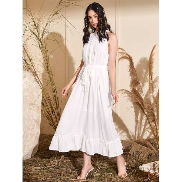 casual dresses 2021 summer sweet dress women white sleeveless with belt ladies long ankle o neck solid elegant fairy french, Black;gray
casual dresses 2021 summer sweet dress women white sleeveless with belt ladies long ankle o neck solid elegant fairy french, Black;gray