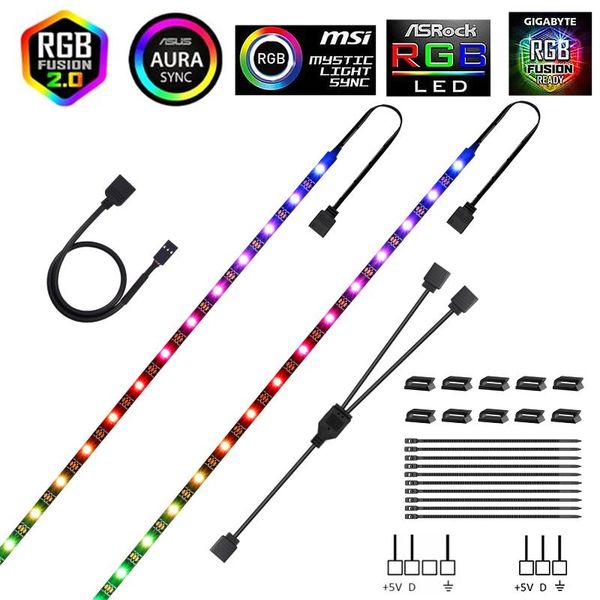 strips 3pin argb led headers ws2812b/ws2812 addressable rgb strip pixel for pc computer case mainboard panel header (+5v,data,gnd)
strips 3pin argb led headers ws2812b/ws2812 addressable rgb strip pixel for pc computer case mainboard panel header (+5v,data,gnd)