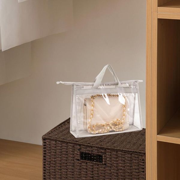 storage bags 3pcs bag with handle handbag organizer transparent dust cover pvc zipper closure for hanging closet space saving home
storage bags 3pcs bag with handle handbag organizer transparent dust cover pvc zipper closure for hanging closet space saving home
