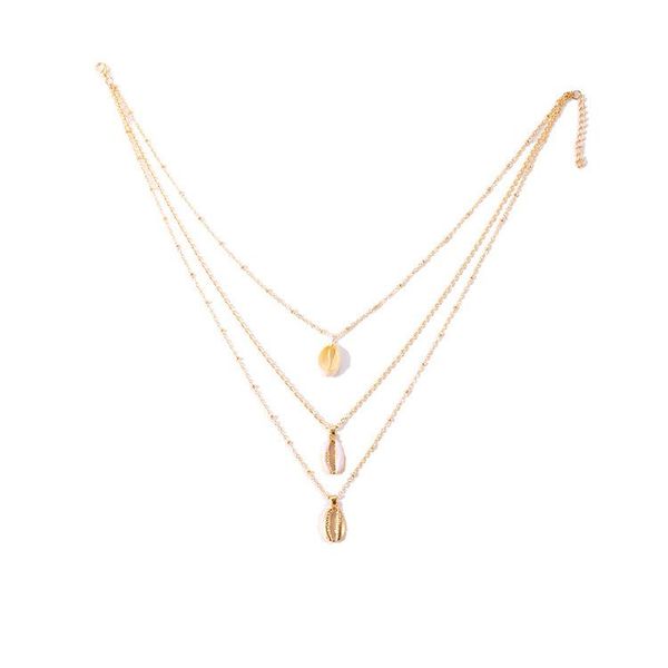 pendant necklaces jewelry multi layer necklace shell conch gold clavicle chain fashion personality women's women, Silver
pendant necklaces jewelry multi layer necklace shell conch gold clavicle chain fashion personality women's women, Silver