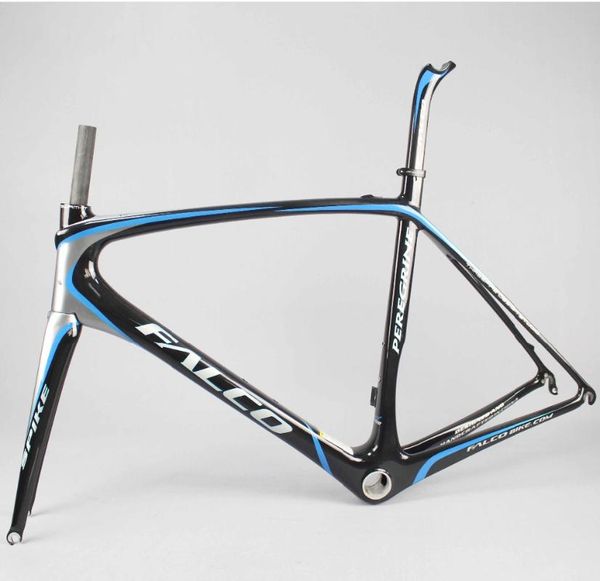 bike frames falco peregrine super light road carbon frameset black/sliver/blue glossy 51/55cm 
bike frames falco peregrine super light road carbon frameset black/sliver/blue glossy 51/55cm