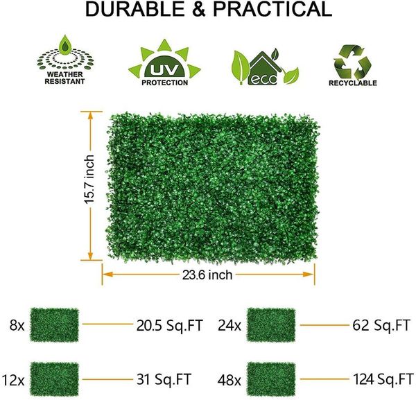 artificial boxwood hedges panels, faux grass wall, shrubs bushes backdrop, garden privacy screen fence decoration, pack of 24pcs decorative
artificial boxwood hedges panels, faux grass wall, shrubs bushes backdrop, garden privacy screen fence decoration, pack of 24pcs decorative
