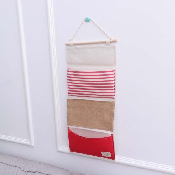3-pockets wall hanging bag cotton linen door closet stripe pattern storage organizer with wooden stick for room wardrobe (red) boxes & bins
3-pockets wall hanging bag cotton linen door closet stripe pattern storage organizer with wooden stick for room wardrobe (red) boxes & bins