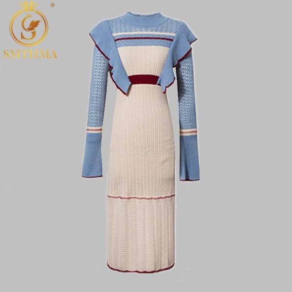 fashion elegant midi knitted sweater dresses winter women bodycon ruffles pullover vestido da festa 210520, Black;gray
fashion elegant midi knitted sweater dresses winter women bodycon ruffles pullover vestido da festa 210520, Black;gray