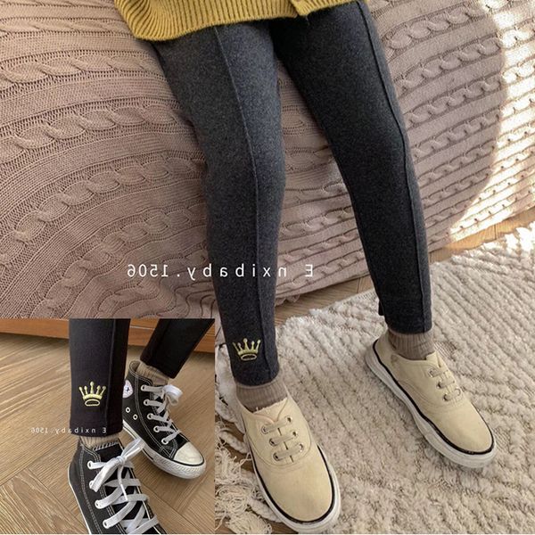 girls pants simple crown plus plus thick leggings long pants winter dress new childrens clothing, Red;yellow
girls pants simple crown plus plus thick leggings long pants winter dress new childrens clothing, Red;yellow