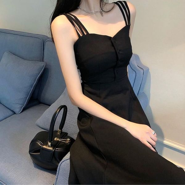 casual dresses dress women clothes summer night club suspender skirt women's fashion temperament long black dbsf, Black;gray
casual dresses dress women clothes summer night club suspender skirt women's fashion temperament long black dbsf, Black;gray