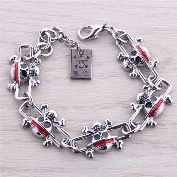 charm bracelets wholesale 5 pcs one piece bracelet for women men jewelry gift japanese anime figue monkey d. luffy alloy skull hand accessor, Golden;silver
charm bracelets wholesale 5 pcs one piece bracelet for women men jewelry gift japanese anime figue monkey d. luffy alloy skull hand accessor, Golden;silver