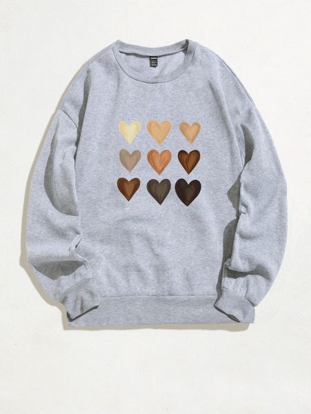 heart print thermal lined sweatshirt w06k#, White;black
heart print thermal lined sweatshirt w06k#, White;black