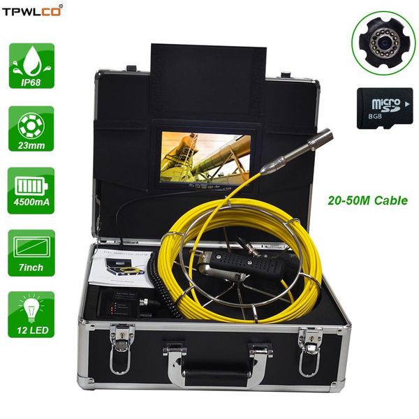 cameras 23mm camera head 20-50m cable 7" color screen video pipe inspection equipment system with dvr surveillance
cameras 23mm camera head 20-50m cable 7" color screen video pipe inspection equipment system with dvr surveillance