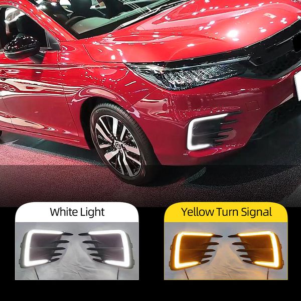 1 pair car drl lamp dynamic yellow turn signal 12v led daytime running light fog lamp for honda city rs 2020 2021
1 pair car drl lamp dynamic yellow turn signal 12v led daytime running light fog lamp for honda city rs 2020 2021
