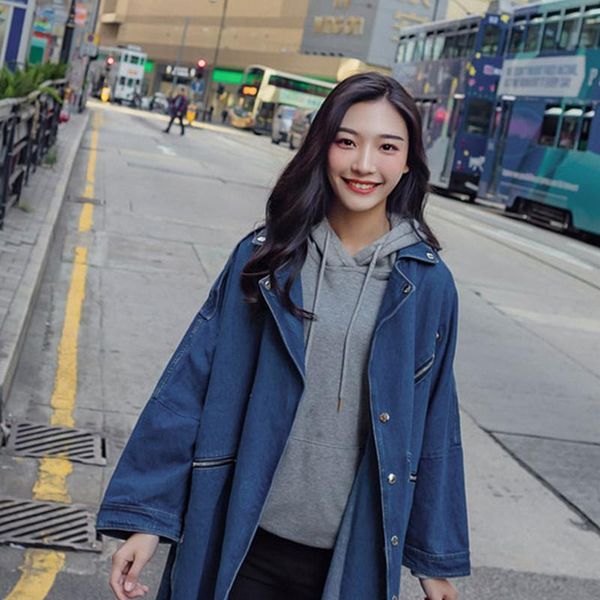 spring autumn women's windbreaker loose denim fashion female trench coat women elegant long coats slim ioqrcjv t203, Tan;black
spring autumn women's windbreaker loose denim fashion female trench coat women elegant long coats slim ioqrcjv t203, Tan;black