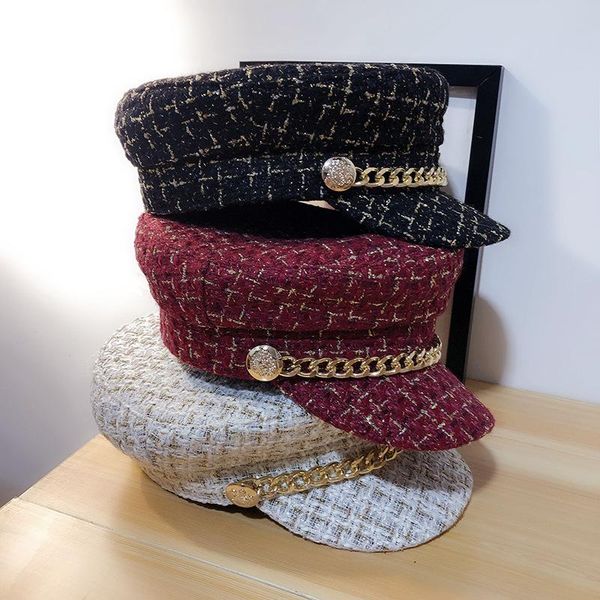berets herfst winter draad mode baretten tweed militaire hoed voor vrouwen yacht kapitein vrouwelijke schipper sailor sboy, Blue;gray
berets herfst winter draad mode baretten tweed militaire hoed voor vrouwen yacht kapitein vrouwelijke schipper sailor sboy, Blue;gray