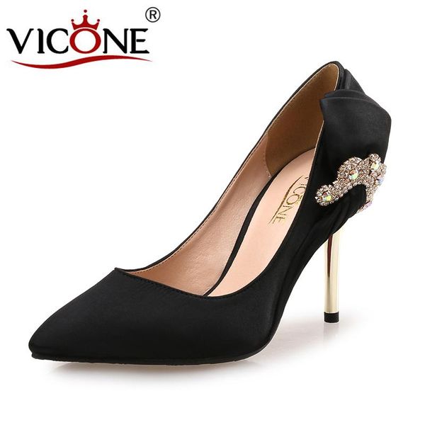 dress shoes vicone women summer party wedding crystal pointed toe concise thin heels v510812, Black
dress shoes vicone women summer party wedding crystal pointed toe concise thin heels v510812, Black