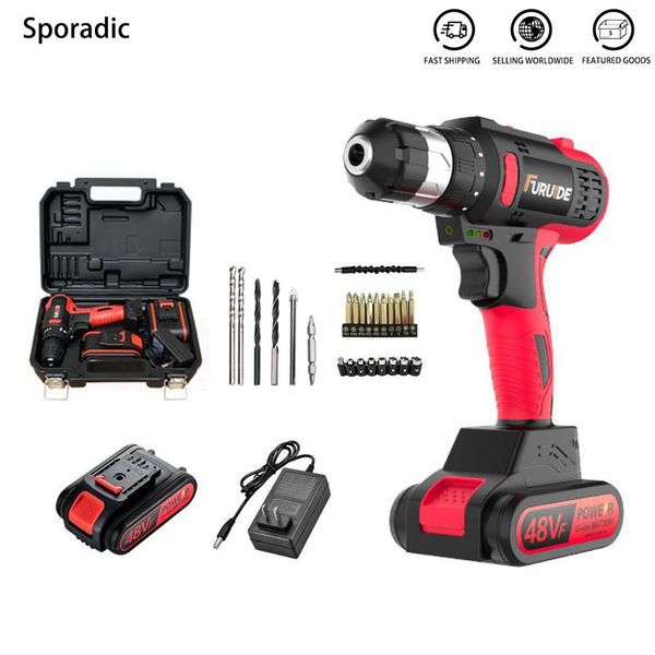professiona electric drills 48v impact brushless drill variable speed screwdrivers set cordless for household diy woodworking power tools
professiona electric drills 48v impact brushless drill variable speed screwdrivers set cordless for household diy woodworking power tools