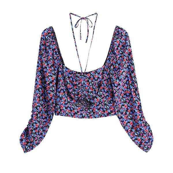 women's blouses & shirts square collar slim women summer floral pritning elegant crop shirt female 2021 folds vintage chic lady, White
women's blouses & shirts square collar slim women summer floral pritning elegant crop shirt female 2021 folds vintage chic lady, White