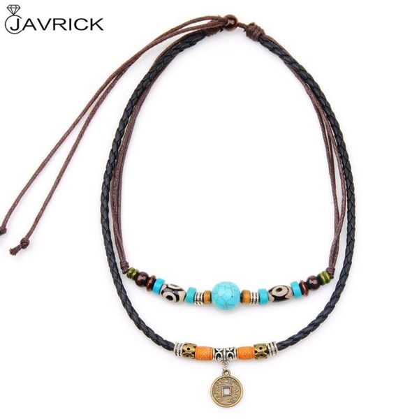 pendant necklaces vintage necklace ancient tribe man leather bead choker, Silver
pendant necklaces vintage necklace ancient tribe man leather bead choker, Silver