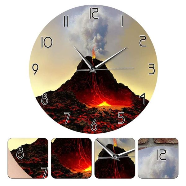 wall clocks modern volcano pattern clock acrylic round mounted without battery
wall clocks modern volcano pattern clock acrylic round mounted without battery