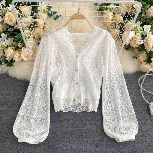 casual lace woman v-neck sweet white / apricot black blouse fall 2021 women and korean fashion clothing women's blouses & shirts
casual lace woman v-neck sweet white / apricot black blouse fall 2021 women and korean fashion clothing women's blouses & shirts