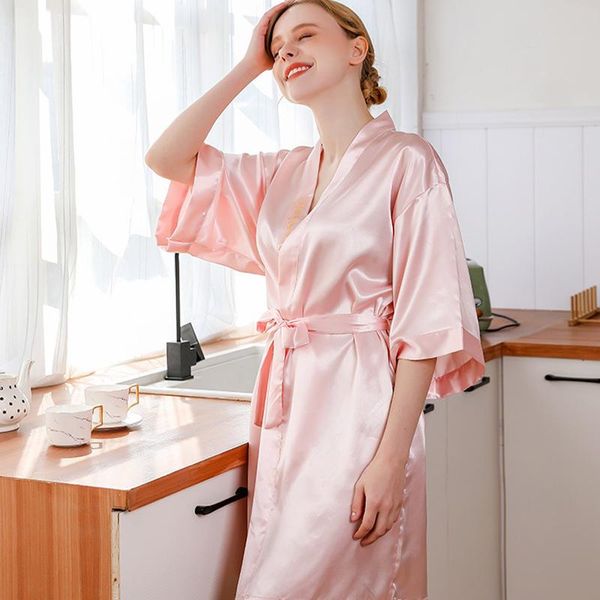 dress for bride gown morning gowns ladies night wedding makeup bridesmaid group kimono silk bathrobe 2021 women's sleepwear, Black;red
dress for bride gown morning gowns ladies night wedding makeup bridesmaid group kimono silk bathrobe 2021 women's sleepwear, Black;red