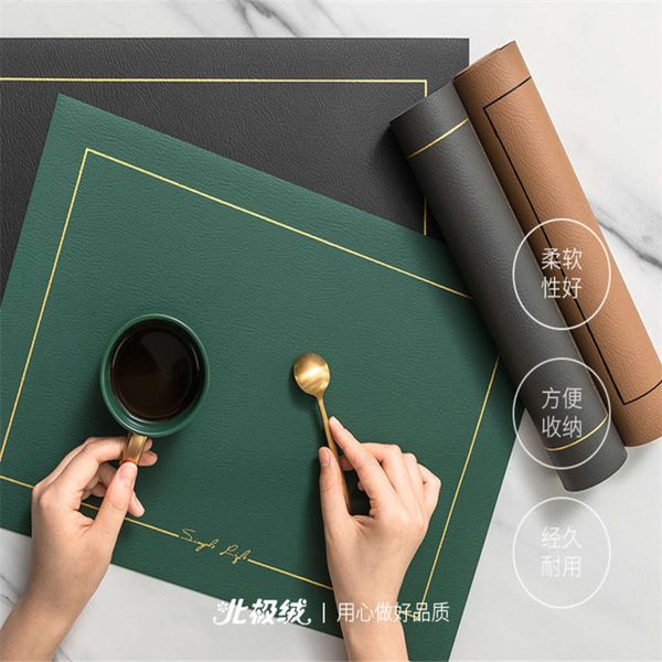 american luxury leather western food mat heat insulation table waterproof oil proof nordic wind scald slip
american luxury leather western food mat heat insulation table waterproof oil proof nordic wind scald slip