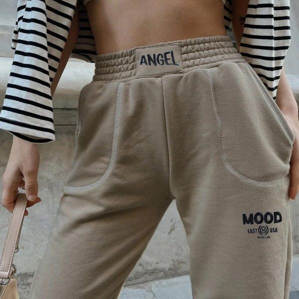 women's pants & capris 2021 autumn winter jogging high waist casual fashion letter embroidered sweatpants streetwear women, Black;white
women's pants & capris 2021 autumn winter jogging high waist casual fashion letter embroidered sweatpants streetwear women, Black;white