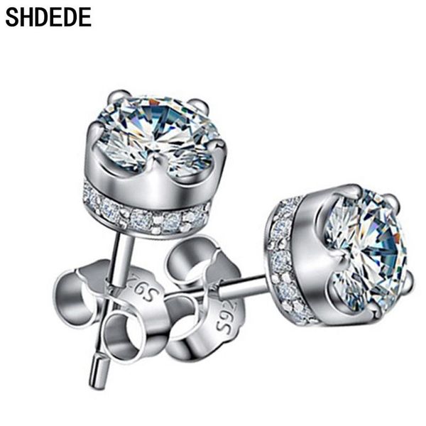 stud shdede 925 sterling silver crowne earrings for women embellished with crystals from party gift fashion jewelry, Golden;silver
stud shdede 925 sterling silver crowne earrings for women embellished with crystals from party gift fashion jewelry, Golden;silver
