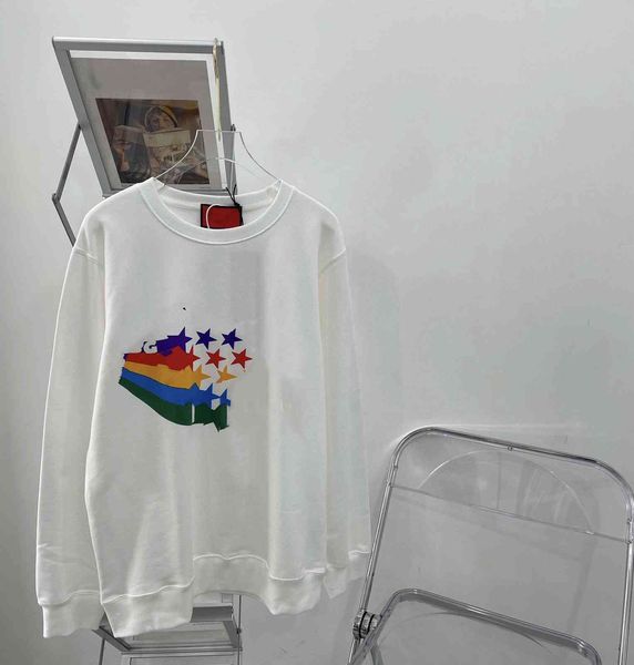 brand hoodie 21 early autumn star same gu rainbow letter meteor leisure loose age reducing round neck pullover for men and women, Black
brand hoodie 21 early autumn star same gu rainbow letter meteor leisure loose age reducing round neck pullover for men and women, Black