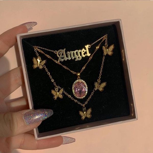 multilayer geometric crystal pendant necklaces for women golden metal butterfly letter twisted chain necklace 2021 boho jewelry chains, Silver
multilayer geometric crystal pendant necklaces for women golden metal butterfly letter twisted chain necklace 2021 boho jewelry chains, Silver