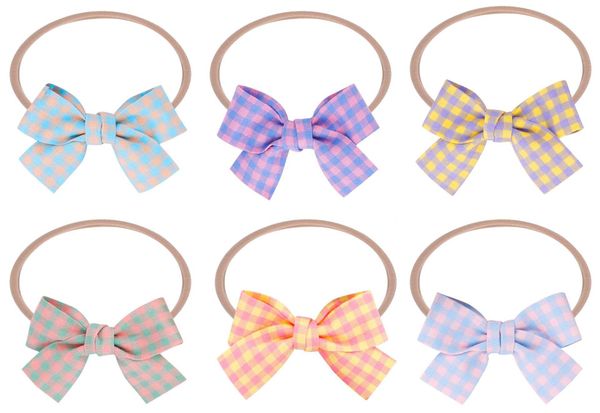 a945 sweet infant baby headband kids plaid bowknot elastic hair band children soft headwear hairband 6 colors, Slivery;white
a945 sweet infant baby headband kids plaid bowknot elastic hair band children soft headwear hairband 6 colors, Slivery;white