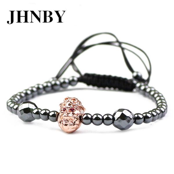 charm bracelets jhnby monkey rose gold color trendy women bangle 4mm hematite bead pave cz braided rope copper bracelet charms men jewelry g, Golden;silver 
charm bracelets jhnby monkey rose gold color trendy women bangle 4mm hematite bead pave cz braided rope copper bracelet charms men jewelry g, Golden;silver