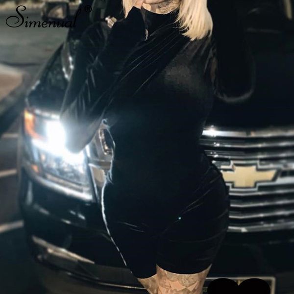 simenual skinny fashion velvet black rompers women jumpsuit with gloves long sleeve fashion party ruched biker playsuits autumn, Black;white
simenual skinny fashion velvet black rompers women jumpsuit with gloves long sleeve fashion party ruched biker playsuits autumn, Black;white
