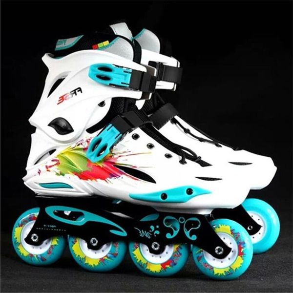 inline & roller skates professional slalom skate skating shoes sliding patins size 35-46 good as sneakers
inline & roller skates professional slalom skate skating shoes sliding patins size 35-46 good as sneakers
