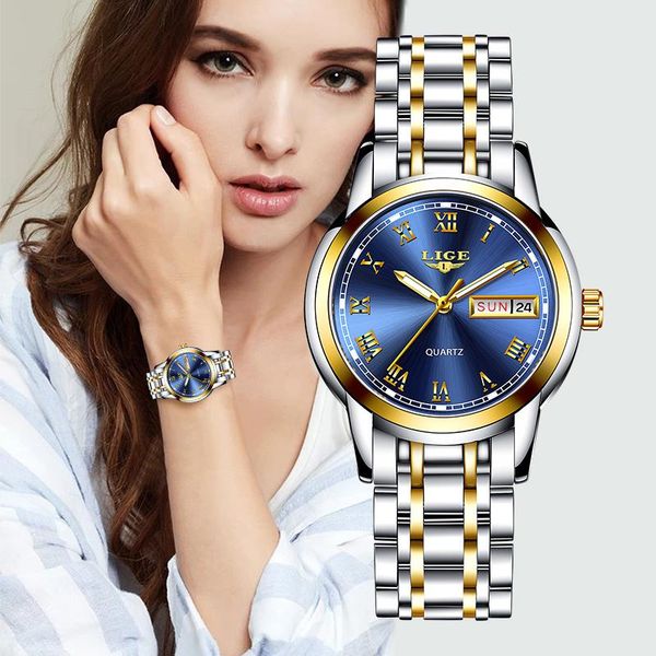 fashion women watches ladies stainless steel waterproof quartz watch bracelet gift for wristwatches, Slivery;brown
fashion women watches ladies stainless steel waterproof quartz watch bracelet gift for wristwatches, Slivery;brown