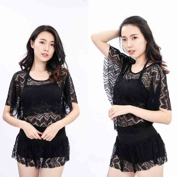 search split taobao swimsuit women's solid lace korean three piece set show thin bikini, Black;white
search split taobao swimsuit women's solid lace korean three piece set show thin bikini, Black;white