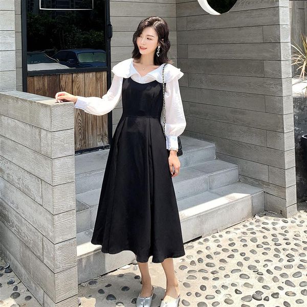 casual dresses po shoot autumn style french retro black suspender dress chic strapped women's non-mainstream, Black;gray
casual dresses po shoot autumn style french retro black suspender dress chic strapped women's non-mainstream, Black;gray