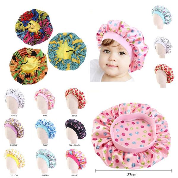 shower caps baby silky satin bonnet sleep cap children girl night turban solid headwear cute headwrap hat fashion hair wear 
shower caps baby silky satin bonnet sleep cap children girl night turban solid headwear cute headwrap hat fashion hair wear