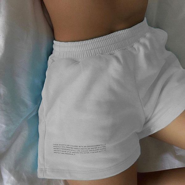 women's shorts summer women wide leg sports elastic waist letter short trousers with pockets solid color female ladies casual sportswea, White;black
women's shorts summer women wide leg sports elastic waist letter short trousers with pockets solid color female ladies casual sportswea, White;black