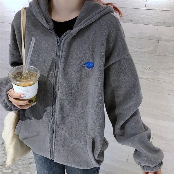 winter long-sleeve loose warmth cashmere zipper thick coat women hoodie embroidery little bear sweatshirt1, Black
winter long-sleeve loose warmth cashmere zipper thick coat women hoodie embroidery little bear sweatshirt1, Black