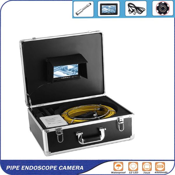 pipeline endoscope inspection camera 20m 7inch 23mm lens waterproof industrial sewer wall clean inspector ip cameras
pipeline endoscope inspection camera 20m 7inch 23mm lens waterproof industrial sewer wall clean inspector ip cameras