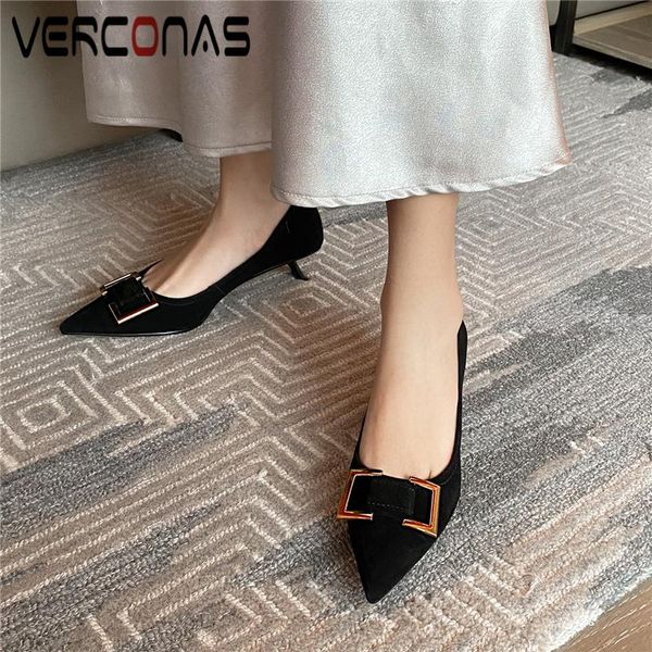 dress shoes verconas office lady party fashion women pumps pointed toe metal decoration spring basic kid suede high heels woman, Black
dress shoes verconas office lady party fashion women pumps pointed toe metal decoration spring basic kid suede high heels woman, Black