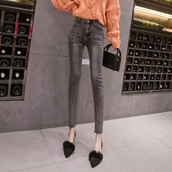 women's jeans spring summer boyfriend women fashion diamonds high waist stretchy ropa mujer cotton pencil long pants 2021 black b05001, Blue
women's jeans spring summer boyfriend women fashion diamonds high waist stretchy ropa mujer cotton pencil long pants 2021 black b05001, Blue