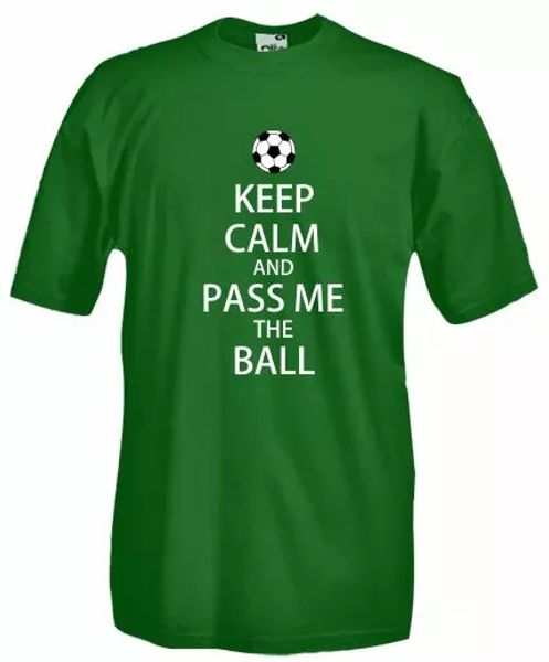 shirt f06 keep calm and pass me the ball, football ultras, football world, White;black
shirt f06 keep calm and pass me the ball, football ultras, football world, White;black