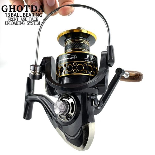 5.2:1 spinning reel 12+1bb carp fishing 2000-7000 aluminium spool saltwater wheel baitcasting reels
5.2:1 spinning reel 12+1bb carp fishing 2000-7000 aluminium spool saltwater wheel baitcasting reels