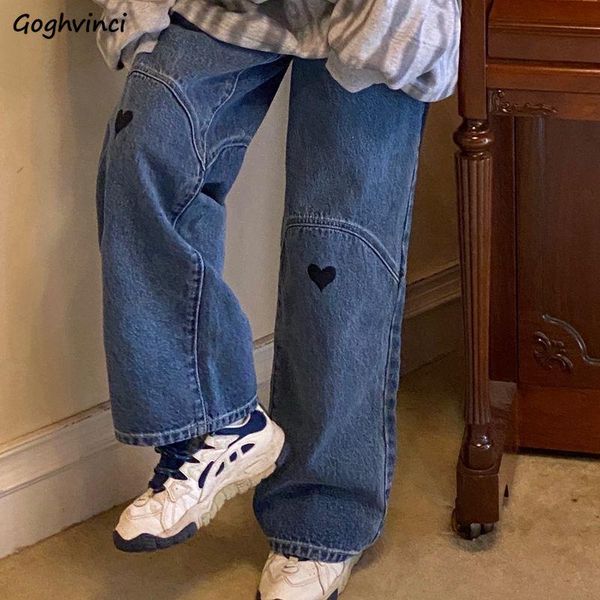 women's jeans women straight high waist mopping loose simple streetwear denim trousers female embroidery designed fashion wide leg ins, Blue
women's jeans women straight high waist mopping loose simple streetwear denim trousers female embroidery designed fashion wide leg ins, Blue