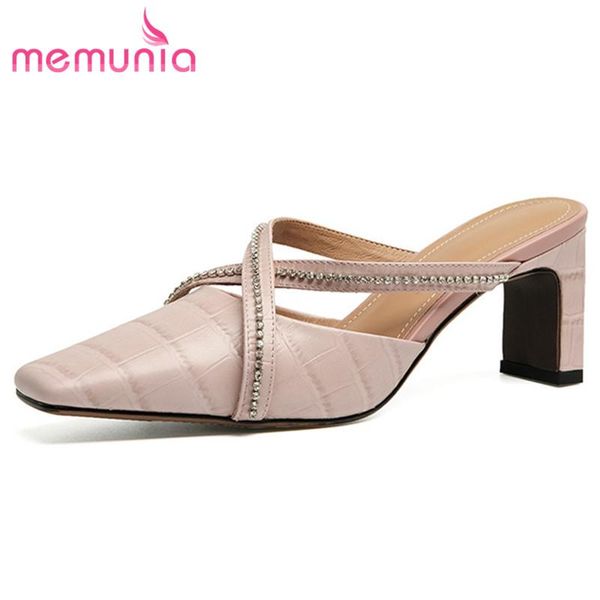 6.5cm high heels slipper women shoes 2021 est genuine leather square toe crystal elegant summer slippers, Black
6.5cm high heels slipper women shoes 2021 est genuine leather square toe crystal elegant summer slippers, Black