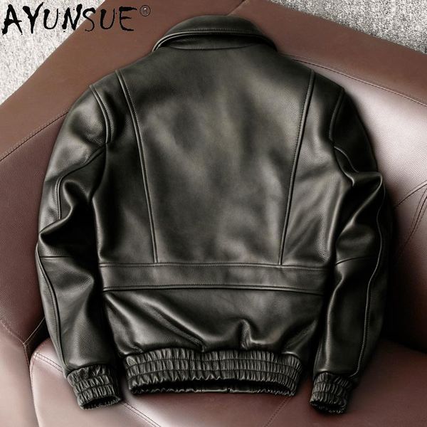 men's leather & faux akoosun real jacket men spring autumn 2021 100% cowhide coat casual clothing plus size 5xl veste homme, Black
men's leather & faux akoosun real jacket men spring autumn 2021 100% cowhide coat casual clothing plus size 5xl veste homme, Black